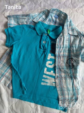Тениска ризка и блузка с дълъг ръкав, снимка 3 - Детски Блузи и туники - 30066582