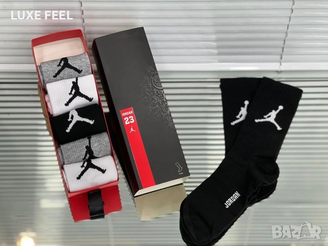 Мъжки Чорапи -6бр Кутия ⚜️ Nike Jordan Burberry , снимка 9 - Мъжки чорапи - 52969692