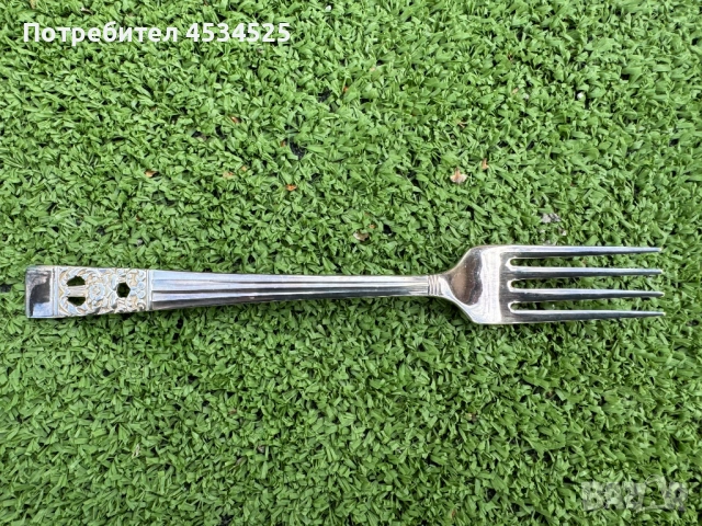 🍴 Елегантни посребрени десертни вилици – Community Plate “Hampton Court” (1936 г.), снимка 2 - Антикварни и старинни предмети - 54326690