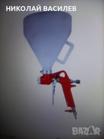 Пистолет за мазилка   и  боядисване  /  шприц / хоросан  и  др . с  3 дюзи / Питай наличен ли  е   ., снимка 5 - Други инструменти - 44421980