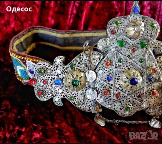 Уникални Възрожденски сребърни филигранни пафти със звездата на Давид, снимка 3 - Антикварни и старинни предмети - 30154204