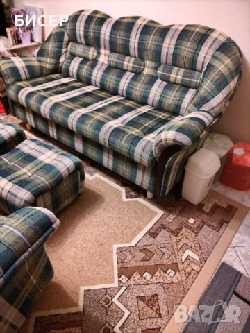 Холна гарнитура, снимка 6 - Дивани и мека мебел - 52805281