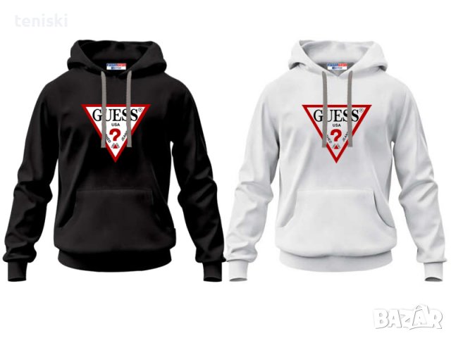 Суичъри GUESS принт, модели, цветове и размери