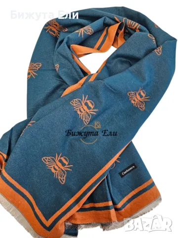 Кашмирен шал- голям , снимка 2 - Шалове - 48180985