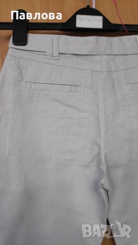 Нови къси панталонки от лен XS 34 размер, снимка 7 - Къси панталони и бермуди - 37369996