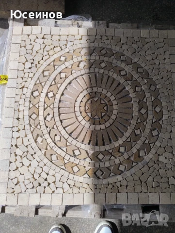 Мозайка( пано ) от естествен камък - Травертин,мрамор, снимка 8 - Други - 49664192