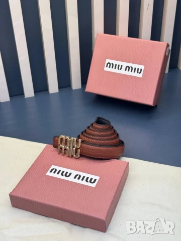 колани от естествена кожа в кутия miu miu , снимка 9 - Колани - 50592589