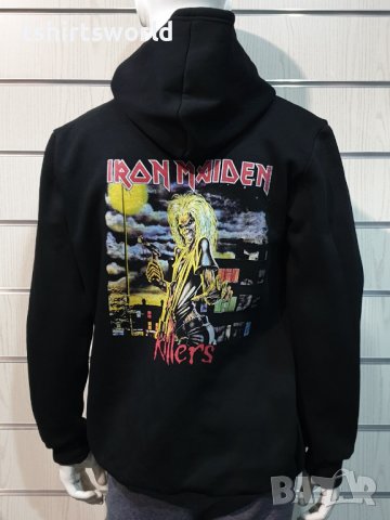 Нов мъжки суичър с дигитален печат на музикалната група IRON MAIDEN - KILLERS с ГРЪБ, снимка 5 - Суичъри - 39142157