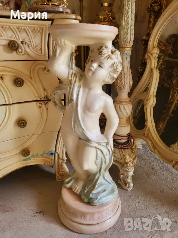 Италианска барокова колона 075, снимка 2 - Маси - 48636778