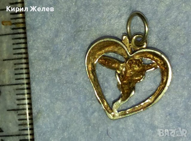 СТАРИНЕН АРТ ДЕКО СРЕБЪРЕН ПЕНДАНТ АМУРЧЕ ВИСОКА ПРОБА СРЕБРО ФИНА МАЙСТОРСКА РЪЧНА ИЗРАБОТКА 40040, снимка 14 - Антикварни и старинни предмети - 42474615
