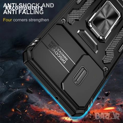 Samsung Galaxy S25 5G Удароустойчив Ring Holder Калъф и Протектор, снимка 12 - Калъфи, кейсове - 51405284