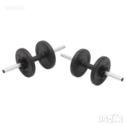vidaXL Комплект щанги и дъмбели 30 кг, снимка 2 - Фитнес уреди - 56148320