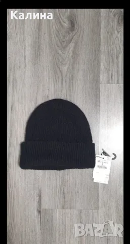 Нова Zara черна плетена шапка