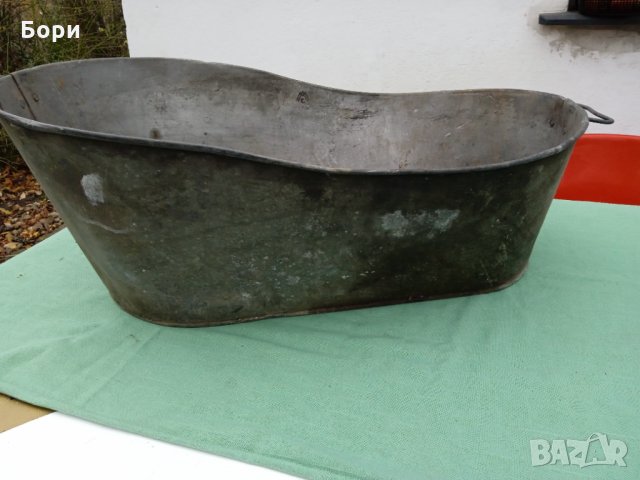 Старо бебешко ламаринено корито, снимка 3 - Други ценни предмети - 35119163