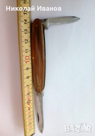 Старо Немско джобно ножче Solingen ножка Солинген, снимка 7 - Антикварни и старинни предмети - 30194067