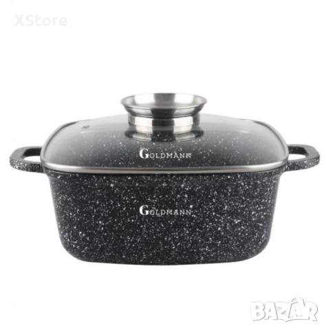 Тенджера-ростер Goldmann – Лят алуминий с керамично покритие, индукция