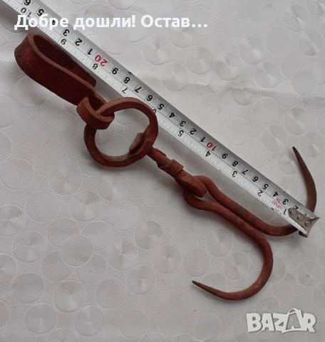 Различни подкови Стари окови букаи пранги белезници ключ ковано желязо конска подкова кука закачалка, снимка 17 - Други ценни предмети - 28951572