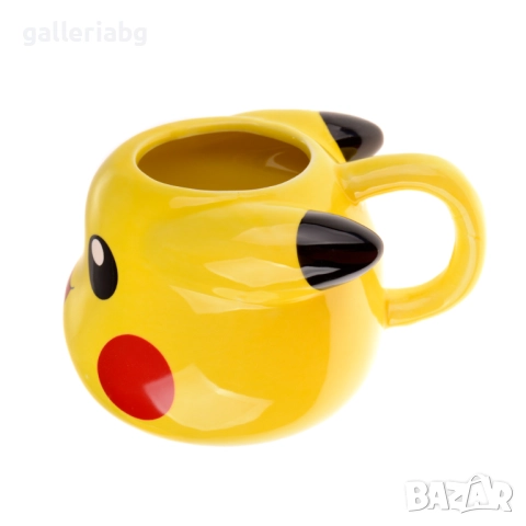 Керамична чаша Pikachu Pokémon – 3D аниме герой, 200 мл, снимка 3 - Чаши - 52672026
