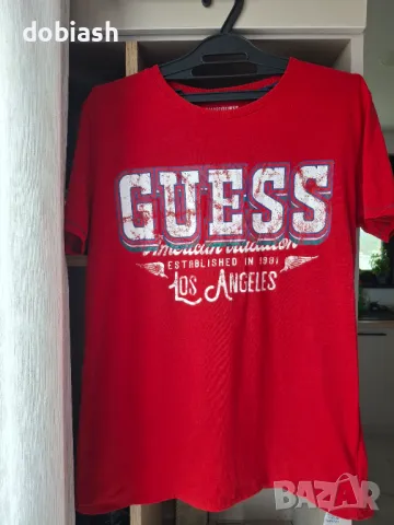 Памучна тениска на GUESS