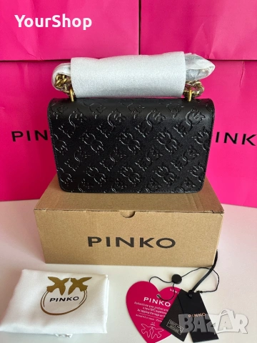 PINKO Love One Mini Dc – оригинална кожена чанта | НОВА , снимка 5 - Чанти - 54059235
