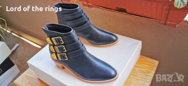 Оригинални маркови дамски ботуши / боти LOEFFLER RANDALL - 36 номер, снимка 4 - Дамски боти - 49993030