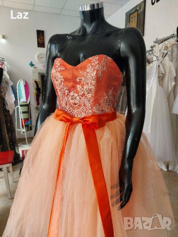 луксозна бална официална рокля с много обем 2 в 1, снимка 9 - Рокли - 36631462