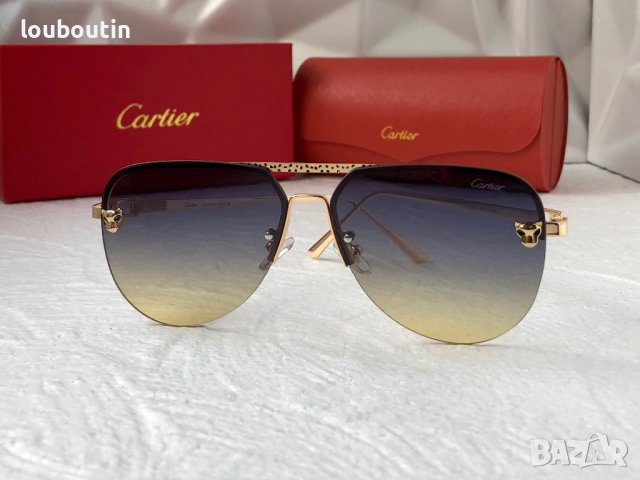 Cartier 2023 мъжки слънчеви очила авиатор унисекс дамски слънчеви очила, снимка 3 - Слънчеви и диоптрични очила - 42842614