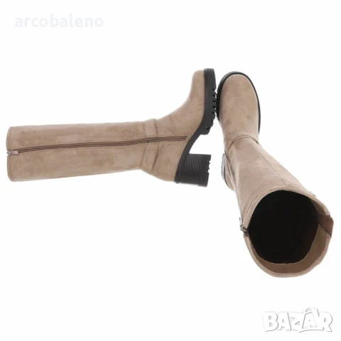 Дамски велурени ботуши на ток, 2цвята , снимка 8 - Дамски ботуши - 51358203