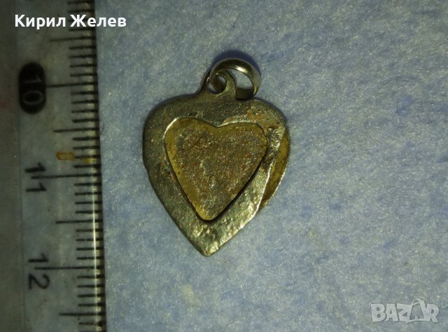 РЪЧНО ОРНАМЕНТИРАНО СРЕБЪРНО СЪРЧИЦЕ Половинка от РЕТРО МЕДАЛЬОН РАМЧИЦА За СНИМКИ За ЧАСТИ 40180, снимка 4 - Антикварни и старинни предмети - 42437399
