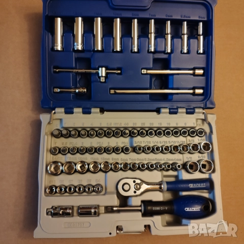 EXPERT BY FACOM 1/4 drive гедоре /гидория 73части къси дълги вложки камъни комплект, снимка 4 - Гедорета - 52914955