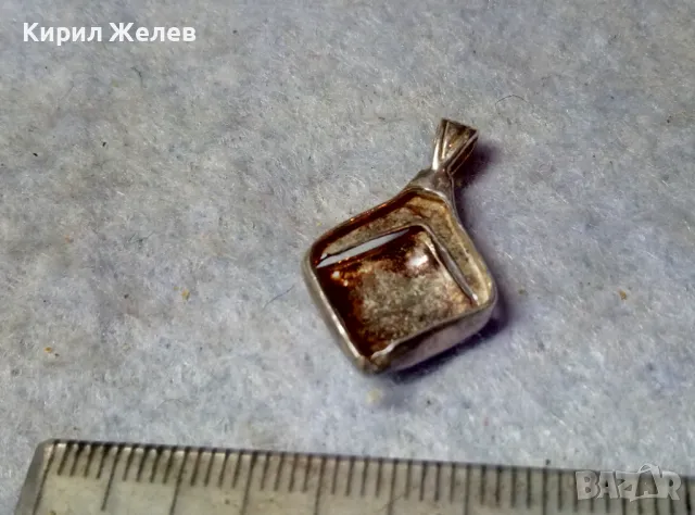 СТИЛЕН РОМБОИДЕН СРЕБЪРЕН МЕДАЛЬОН СРЕБРО ВИСОКА ПРОБА 48236, снимка 10 - Колиета, медальони, синджири - 48952831