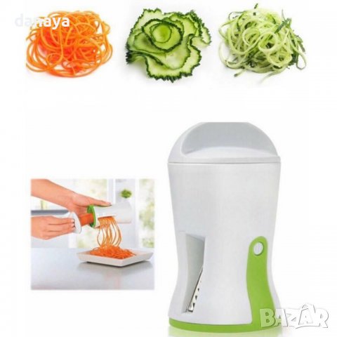 712 Спираловидна резачка за зеленчуци на ивици резачка за зеленчукови спирали и декорация, снимка 10 - Прибори за хранене, готвене и сервиране - 38334812