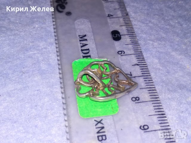 СЪРЦЕВИДЕН АЖУРЕН БЕЛ ЕПОК СРЕБЪРЕН РЕТРО МЕДАЛЬОН ВИСОКА ПРОБА СРЕБРО МАЙСТОРСКО БИЖУ 34438, снимка 8 - Антикварни и старинни предмети - 39375915
