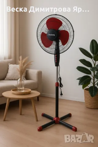 Вентилатор Rosberg, 40W, 40см., снимка 4 - Вентилатори - 50011112