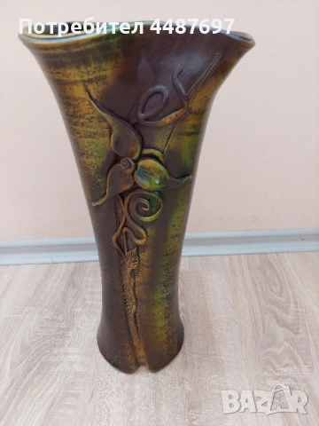 Декоративна керамична ваза - висока 42 см