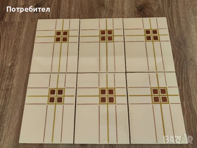 Нови плочки за баня или кухня 20х15см., снимка 1