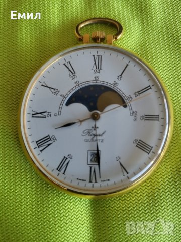 Колекционерски джобен часовник ROYAL QUARTZ SWISS MADE, снимка 2 - Колекции - 42887499