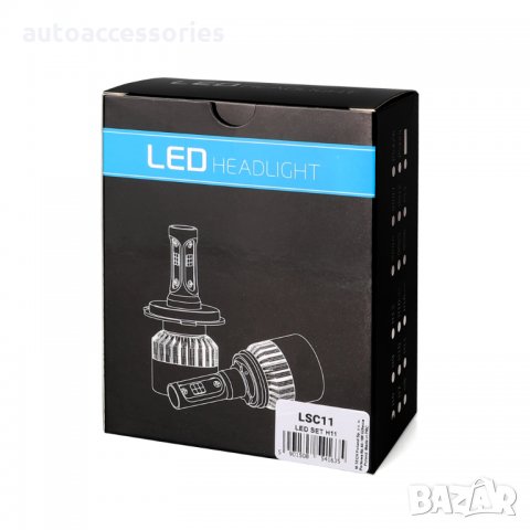 3000051430 Комплект LED Лед Диодни Крушки за фар M-TECH H11 - 80W 10000Lm, Над 150% по-ярка светлина, снимка 2 - Аксесоари и консумативи - 29669591