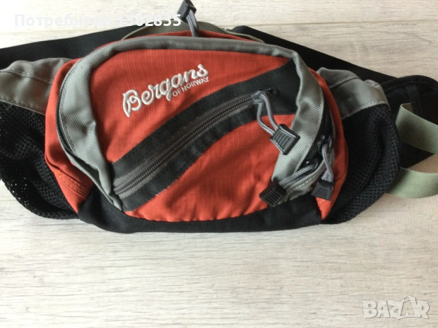 оригинална професионална мъжка чанта чантичка за кръста "банан" BERGANS OF NORWAY от Германия, снимка 2 - Спортна екипировка - 54052749