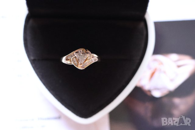 Нов Златен Пръстен с 0.67кт Естествени Диаманти, снимка 7 - Пръстени - 42863907