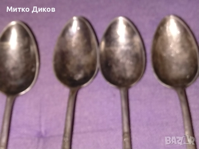 Duralit Rostfrei Solingen немски лъжици 4 бр 210мм Silver plated 