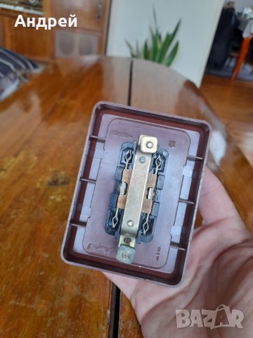 Стар двоен електрически контакт, снимка 3 - Други ценни предмети - 39458717