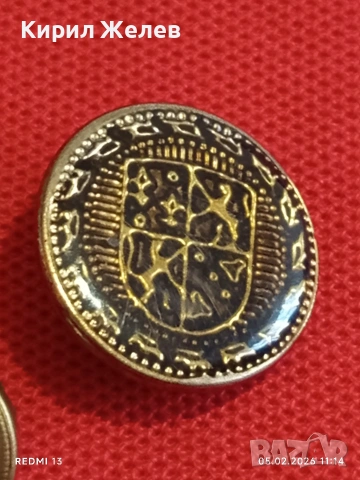 Три копчета от военна униформа редки за КОЛЕКЦИЯ ДЕКОРАЦИЯ 51955, снимка 3 - Колекции - 53365911