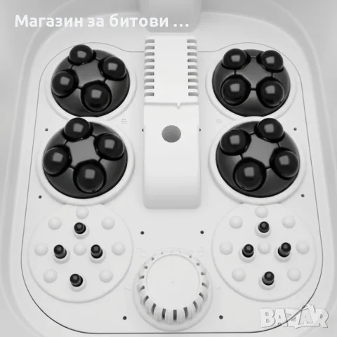 Сгъваем хидромасажор за крака с подгряване, ролков масаж и LED дисплей – Домашно СПА преживяване, снимка 4 - Масажори - 55950912