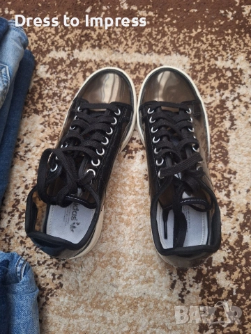 Черни прозрачни маратонки Adidas 40, снимка 7 - Маратонки - 50992168