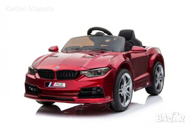 Акумулаторен КОЛА тип BMW M3 12V с меки гуми с Кожена седалка , снимка 18 - Детски велосипеди, триколки и коли - 37299413