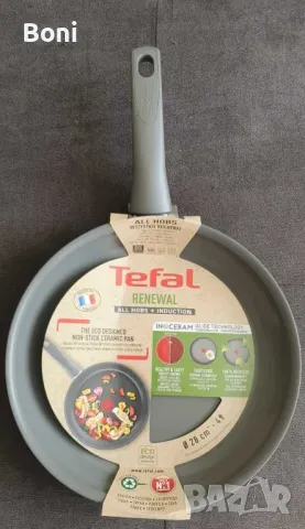 Tefal 28см керамичен. , снимка 5 - Съдове за готвене - 48700590