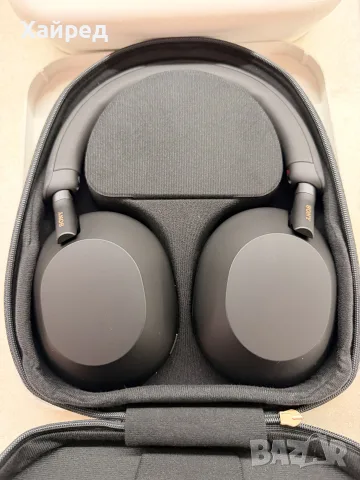 Нови Оригинални Безжични слушалки Sony - WH-1000XM5, Hard Case, ANC, черни, снимка 2 - Bluetooth слушалки - 56009882