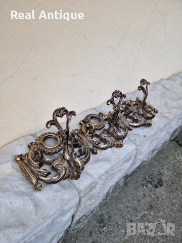 Прекрасна антикварна метална закачалка , снимка 6 - Антикварни и старинни предмети - 51155876