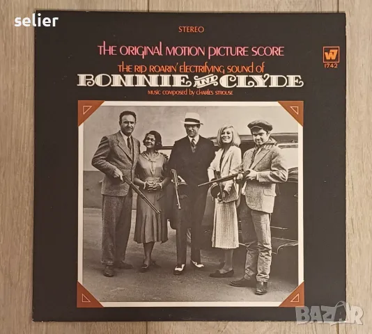 Ето една рядка плоча за феновете на филма Бони и Клайд. Още нещо рядко от 1968г в състояние NEAR MIN, снимка 1